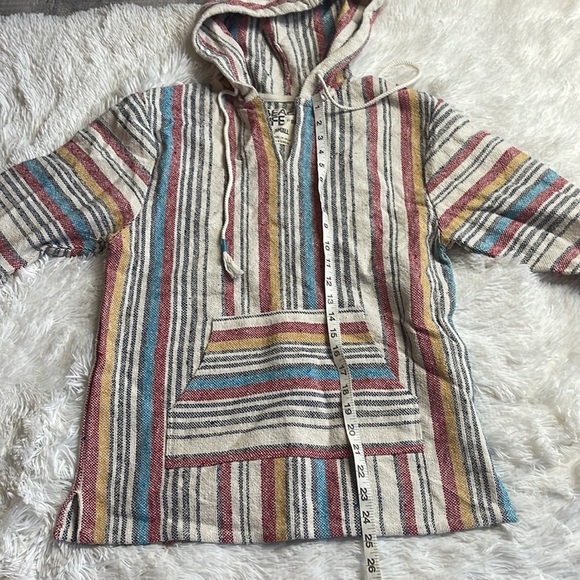 Beach Life by Ladra Hoodie Woven Pullover Sweatshirt - Picture 3 of 9